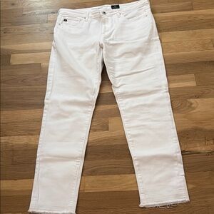Ag Adriano Goldschmied White Straight Jeans